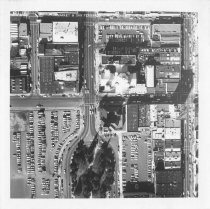 Aerial photograph of Market Street at San Fernando