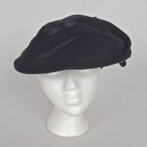 Navy blue felt hat