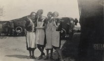 Women on their way to work at Richmond Chase Cannery, c.1925