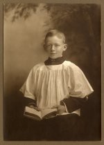 Portrait of unidentified altar boy