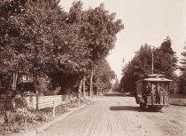 Streetcar at First and Hobson Streets, San Jose, California