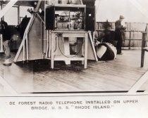 de Forest radiotelephone bridge, U.S.S. Rhode Island, 1907