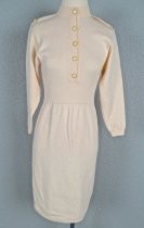 Cream knit dress