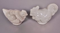 White chickens salt & pepper shakers