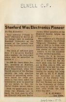 Stanford Was Electronics Pioneer