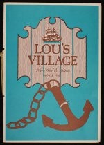 Lou's Village menu, c. 1980