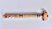 Brass music box key