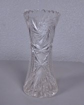 Cut glass vase