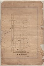 Plat of a block of land part of the Rancho Portrero de Santa Clara as sold in subdivisions by E. S. Bradlee