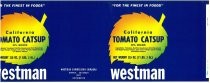 Westman California Tomato Catsup label