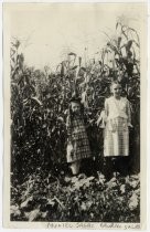 Dorothy and Muriel Salas in tall corn