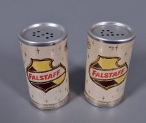 Falstaff beer cans salt & pepper shakers