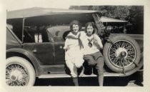 Two women and an automobile