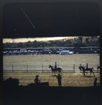Mounted horseback riders at San Benito County Fairgrounds