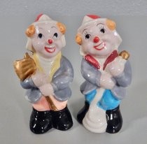 Clown firemen salt & pepper shakers