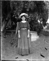 Woman in polka-dot dress, c. 1912