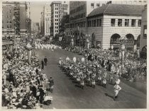 American Legion Red Devils Band on parade