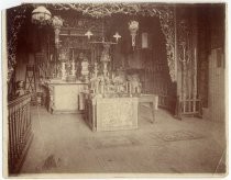 "Interior Chinese Joss House, San Jose, Cal."