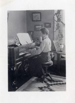 Woman playing the piano