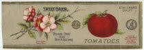 Sweet Brier Tomatoes label