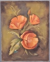 Untitled still life of California poppies