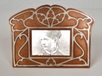Art nouveau copper picture frame