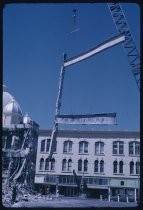 Demolition of downtown building near St. Joseph's cathedral