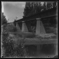 Steel bridge, likely railroad