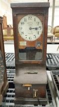 National Electric time recording clock