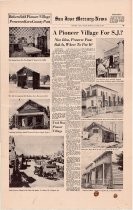 "A Pioneer Village for S.J.?/Area Landmarks Slipping Away" reprint