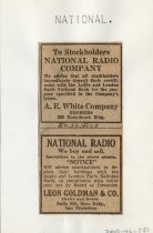 To Stockholders National Radio Company