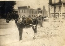 Man with horse drawn cart for San Jose Paper