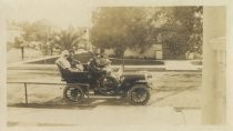 Cecile Brooke and daughter Cecile in 1909 Cadillac