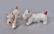 White Scotties salt & pepper shakers