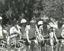 Bicycle road race start, c. 1975