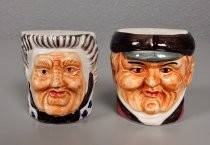 Grouchy faces salt & pepper shakers