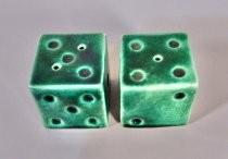 Dice salt & pepper shakers