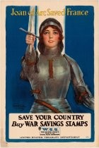 "Joan of Arc Saved France" War Savings Stamps poster