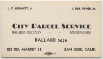 City Parcel Service Business Card