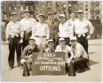 Harry Slonaker with B.B.R.A. Softball League officials