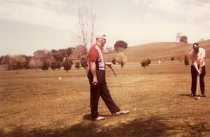 Two men on golf course