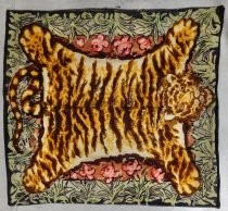 Sleigh blanket featuring a tiger