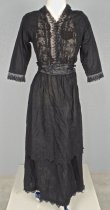 Black gauze dress