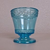 Blue glass vase