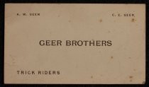 Geer Brothers business card