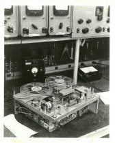 Ampex Series "A" tape deck with top plate removed