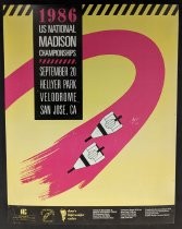 1986 U.S. National Madisons Championships promotional poster