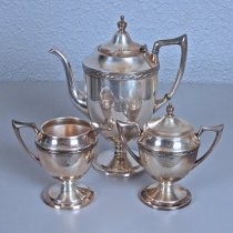 Silver plated tea service