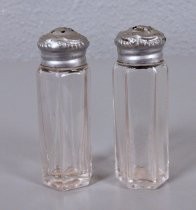 Glass salt & pepper shakers