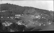 Englishtown with schoolhouse, New Almaden